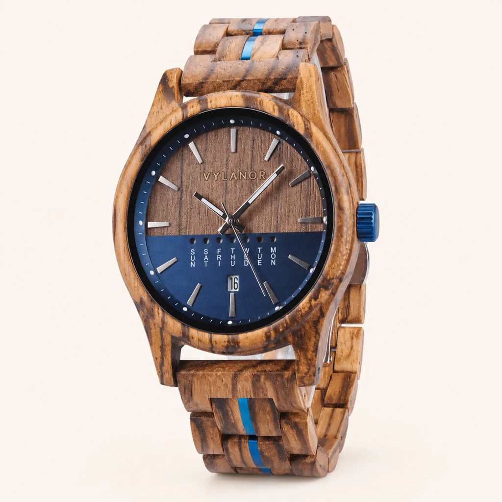 Reloj de madera para hombre Boreal