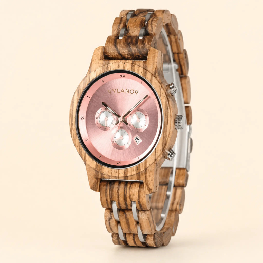 Reloj de madera para mujer Roselia
