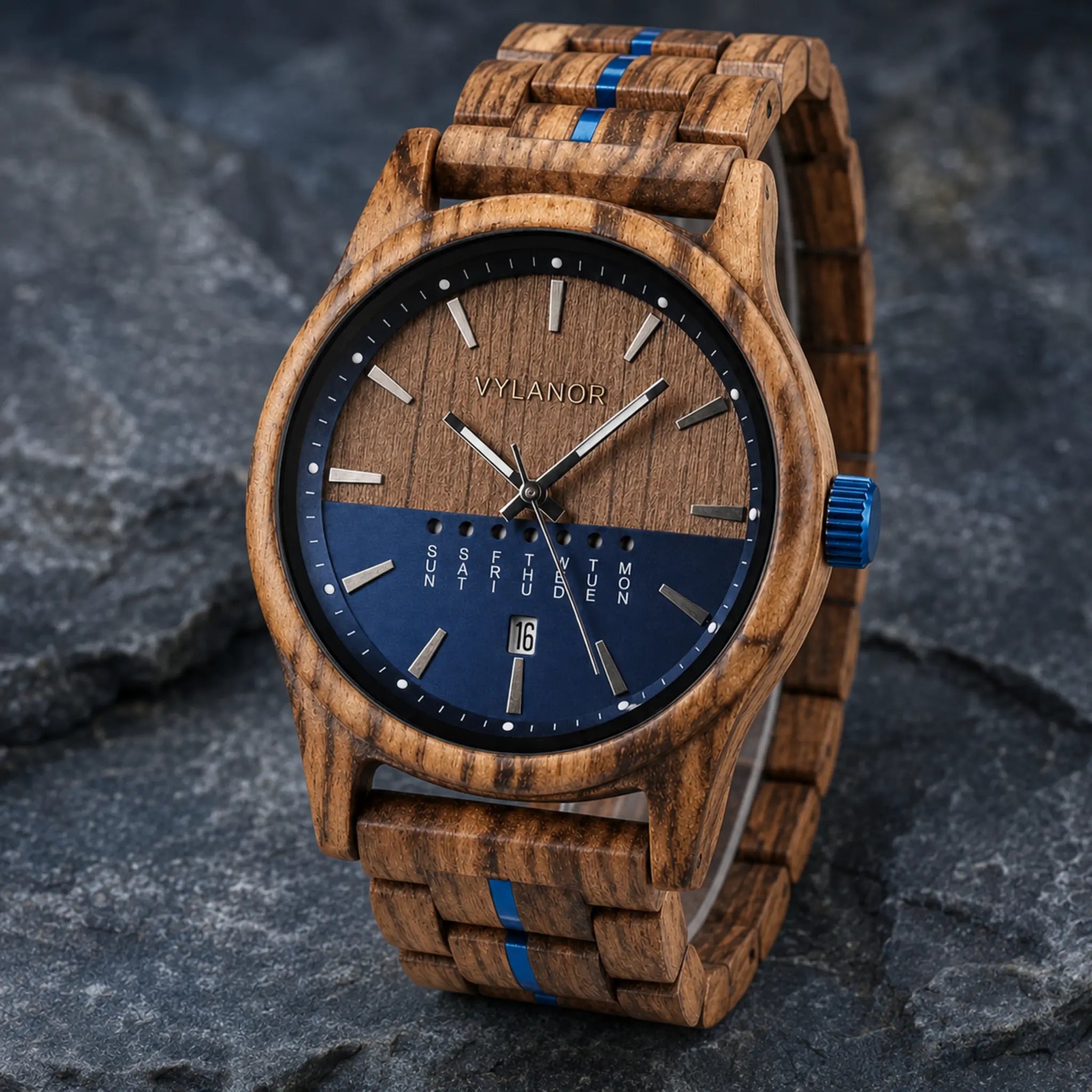 Reloj de madera para hombre Boreal