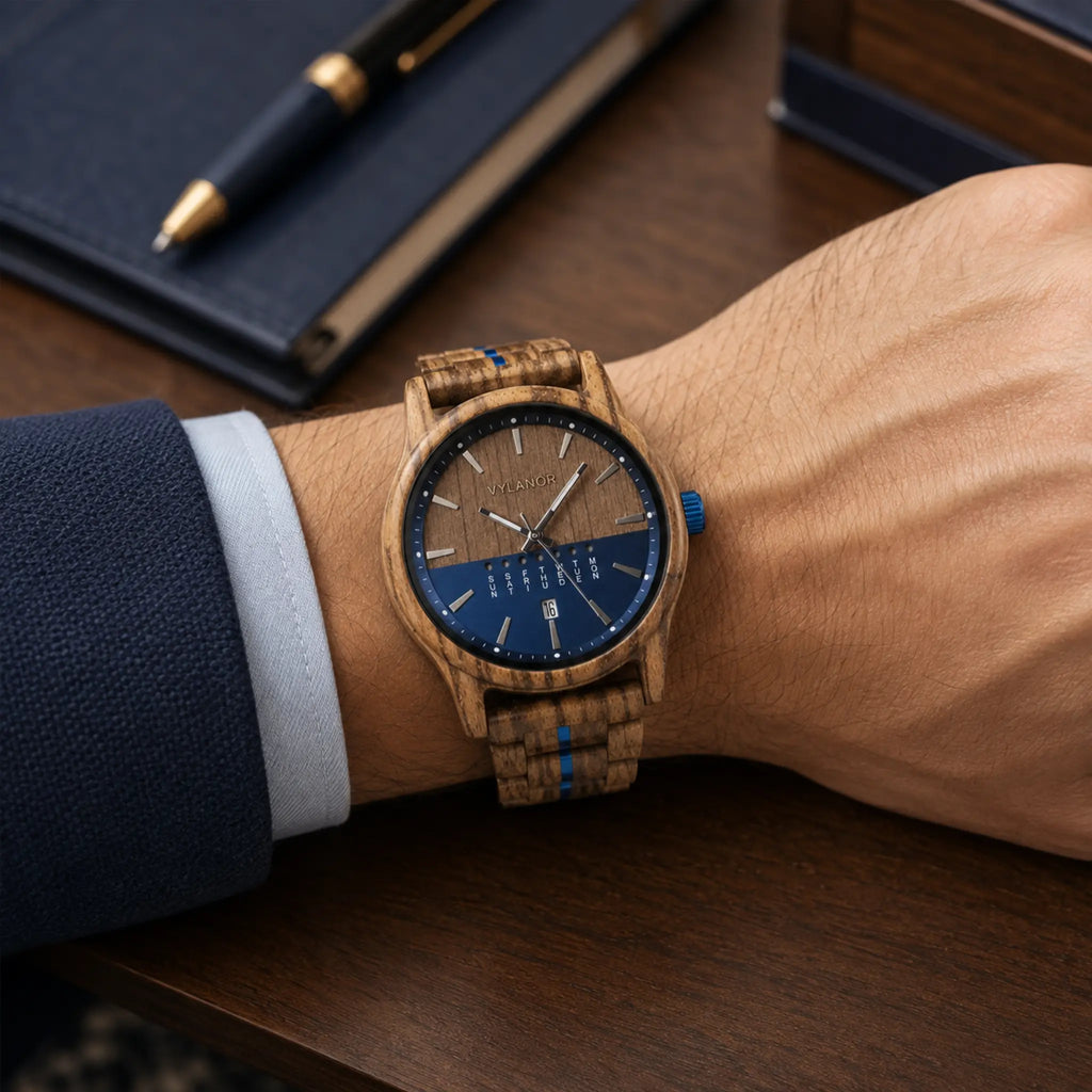 Reloj de madera para hombre Boreal