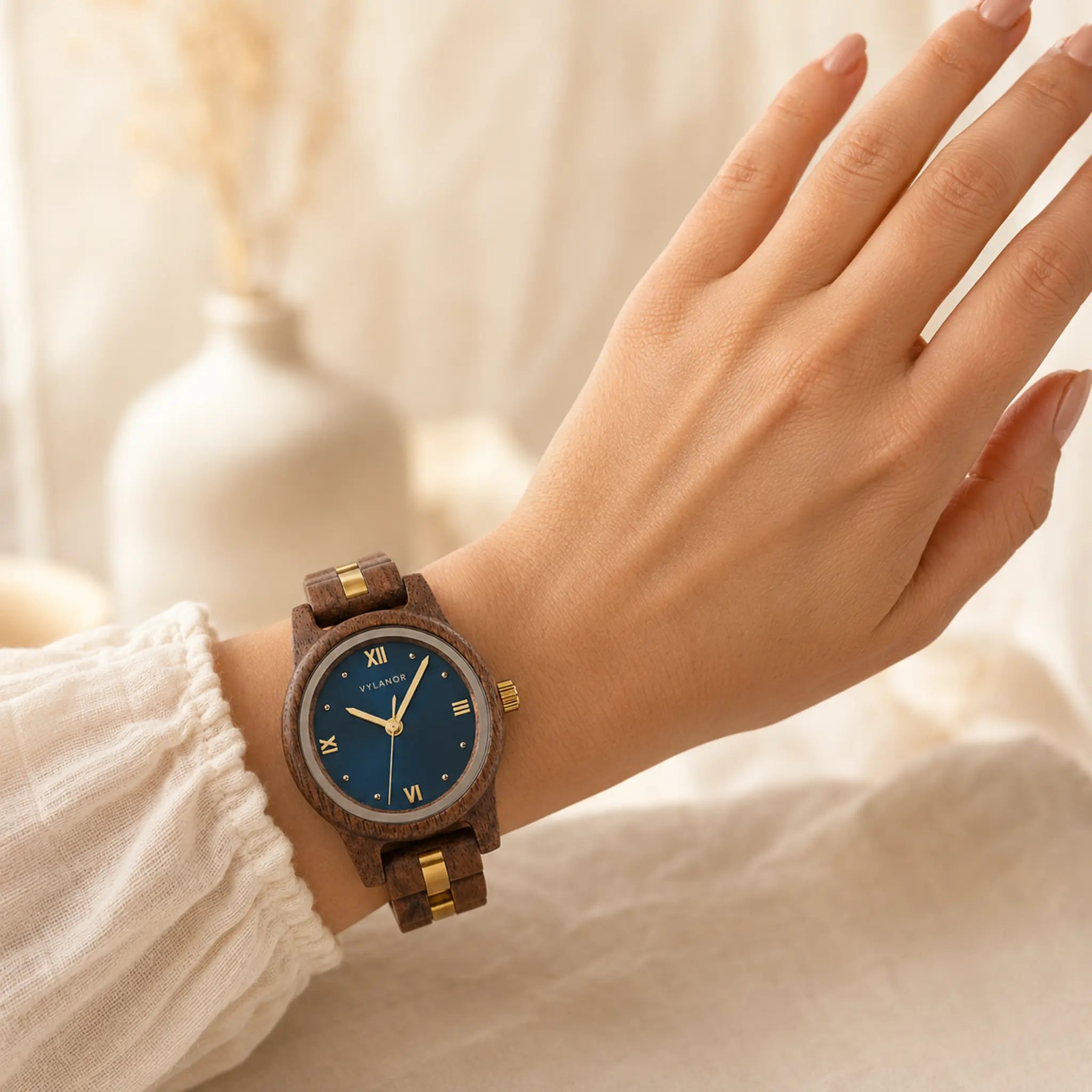 Reloj de madera para mujer Celeste