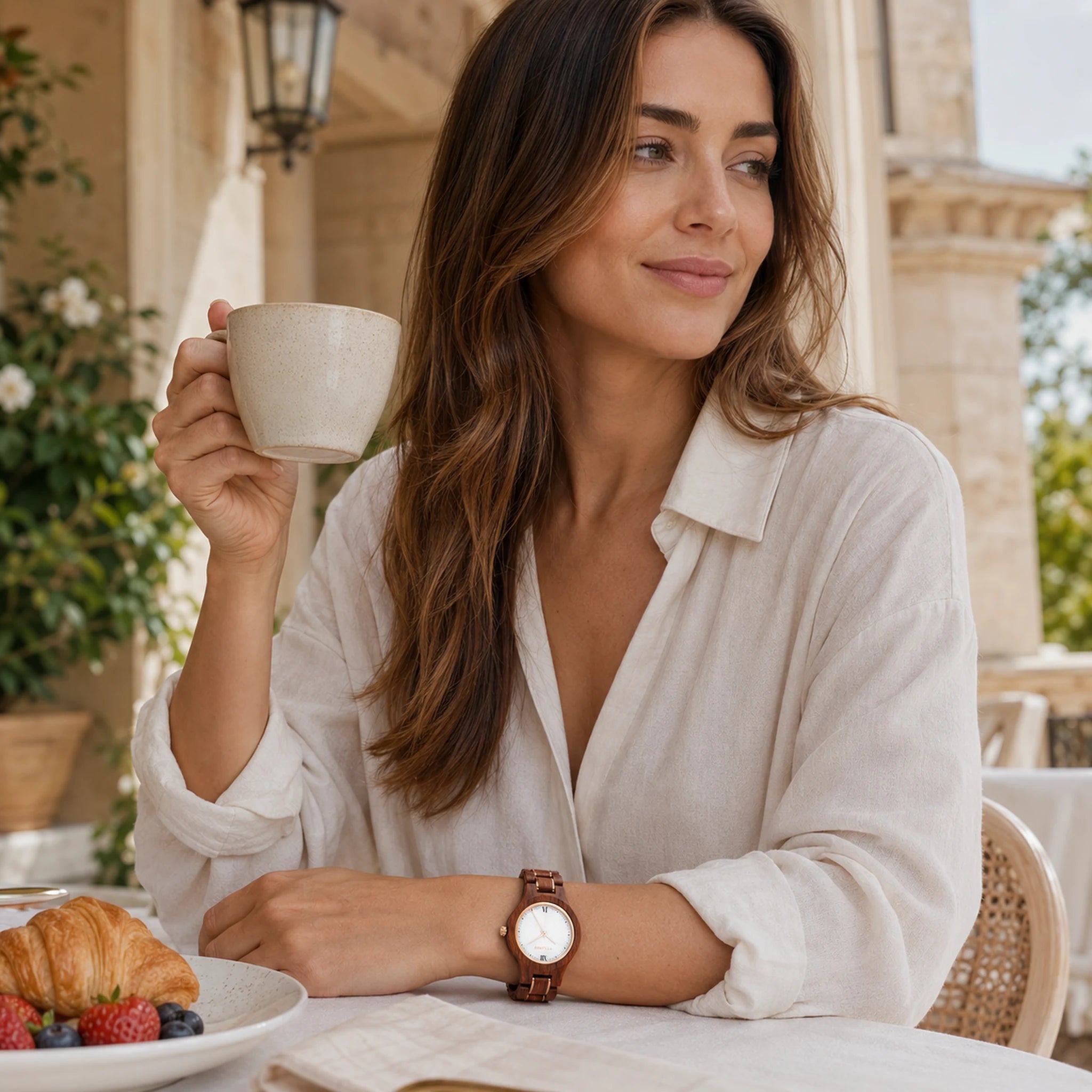 Reloj de madera para mujer Elara