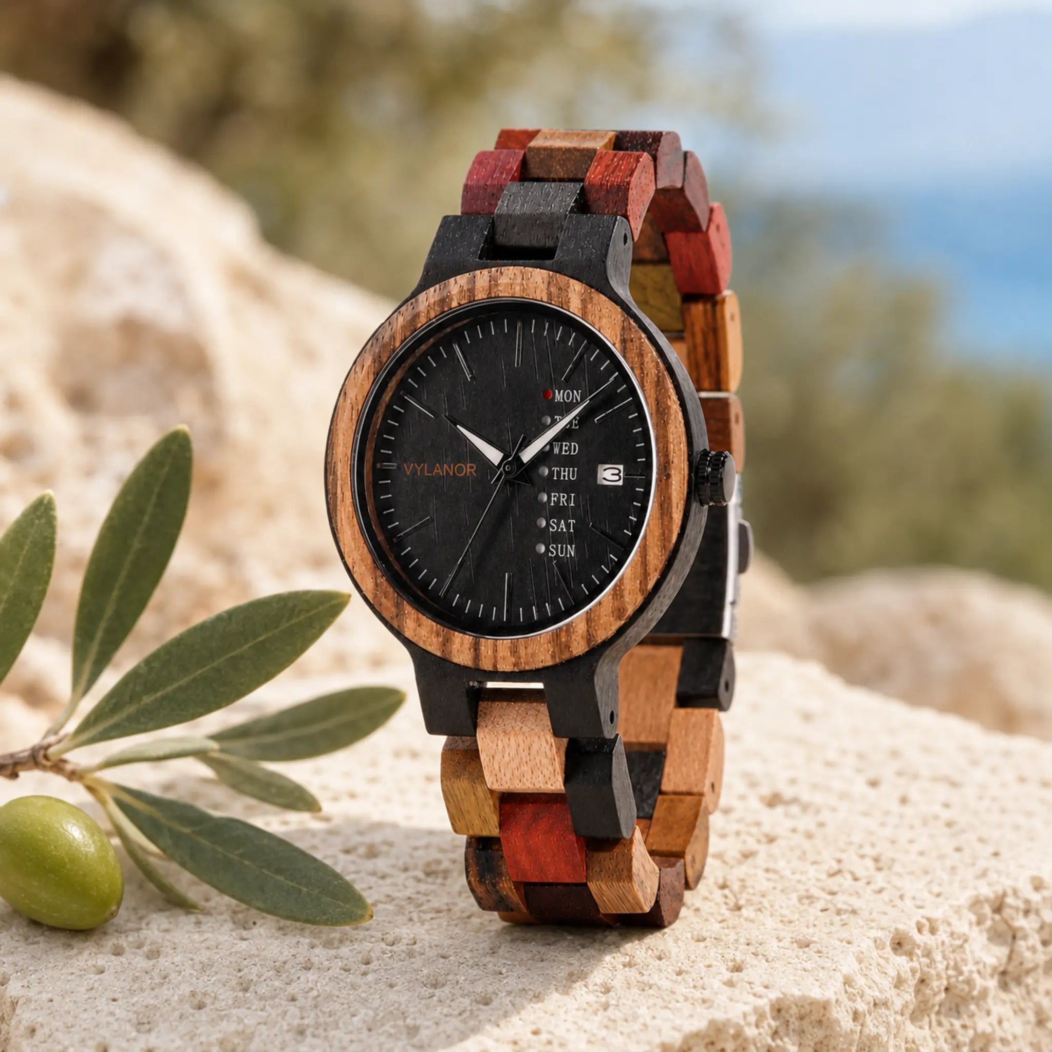 Reloj de madera para mujer Aria