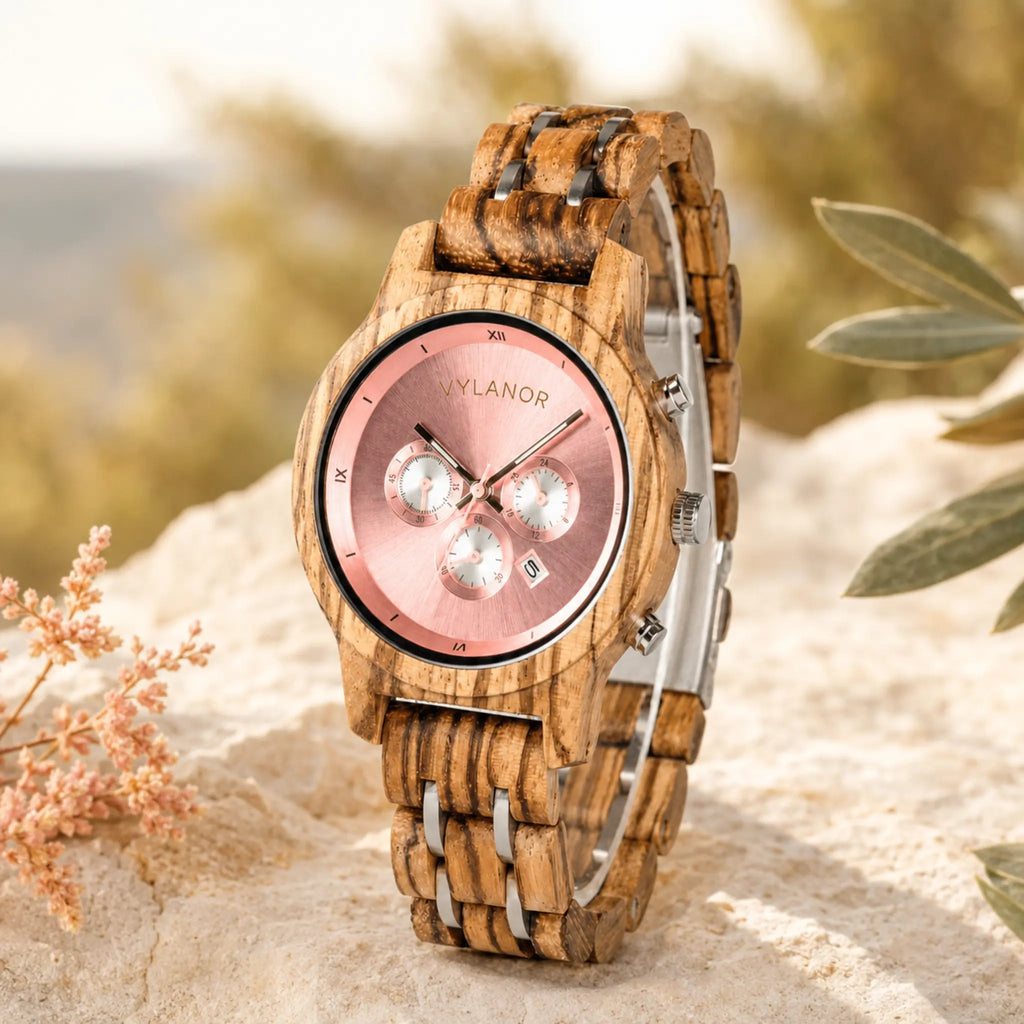 Reloj de madera para mujer Roselia