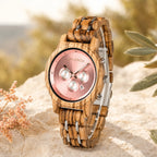 Reloj de madera para mujer Roselia