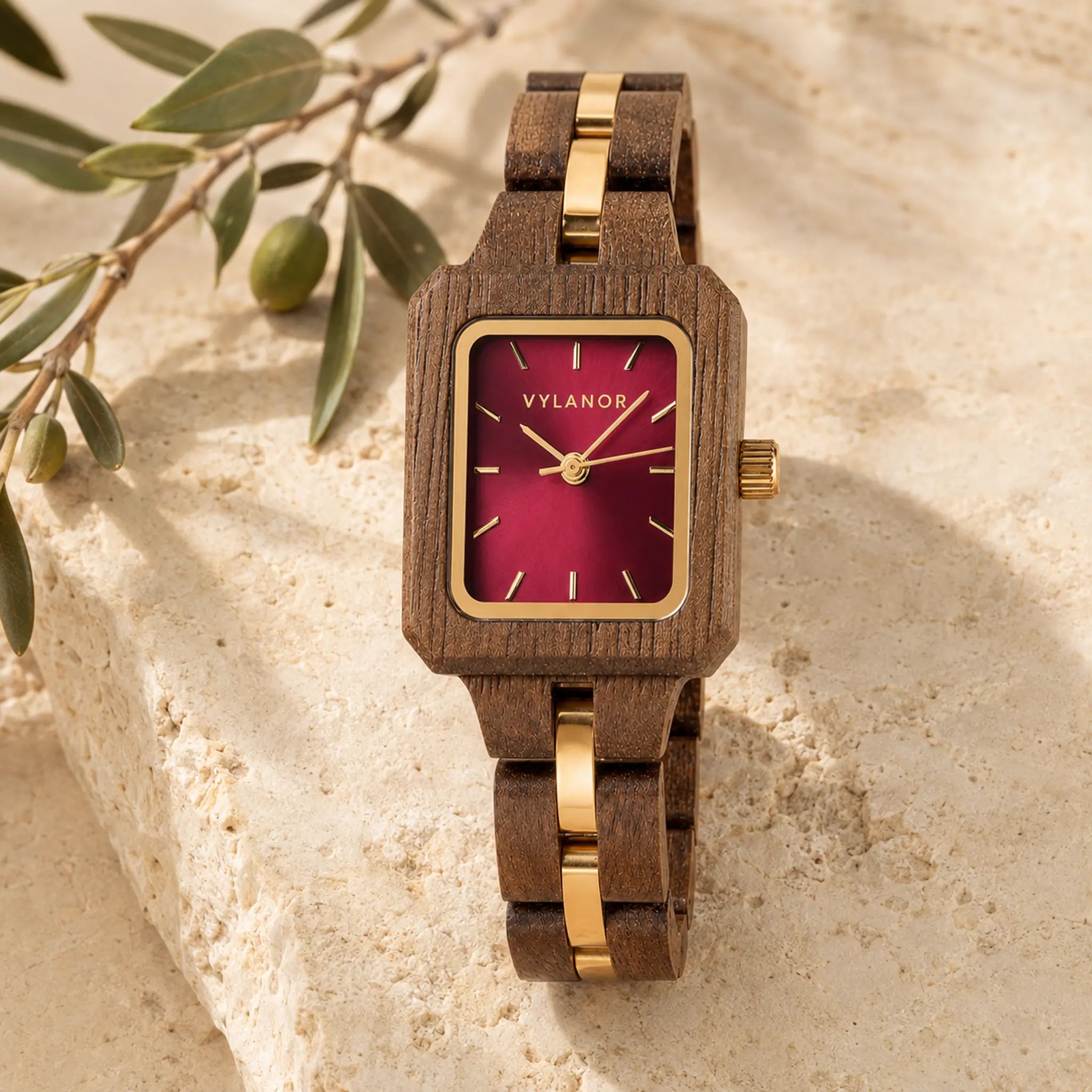 Reloj de madera para mujer Rubí