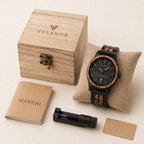 Reloj de madera para hombre Atlas