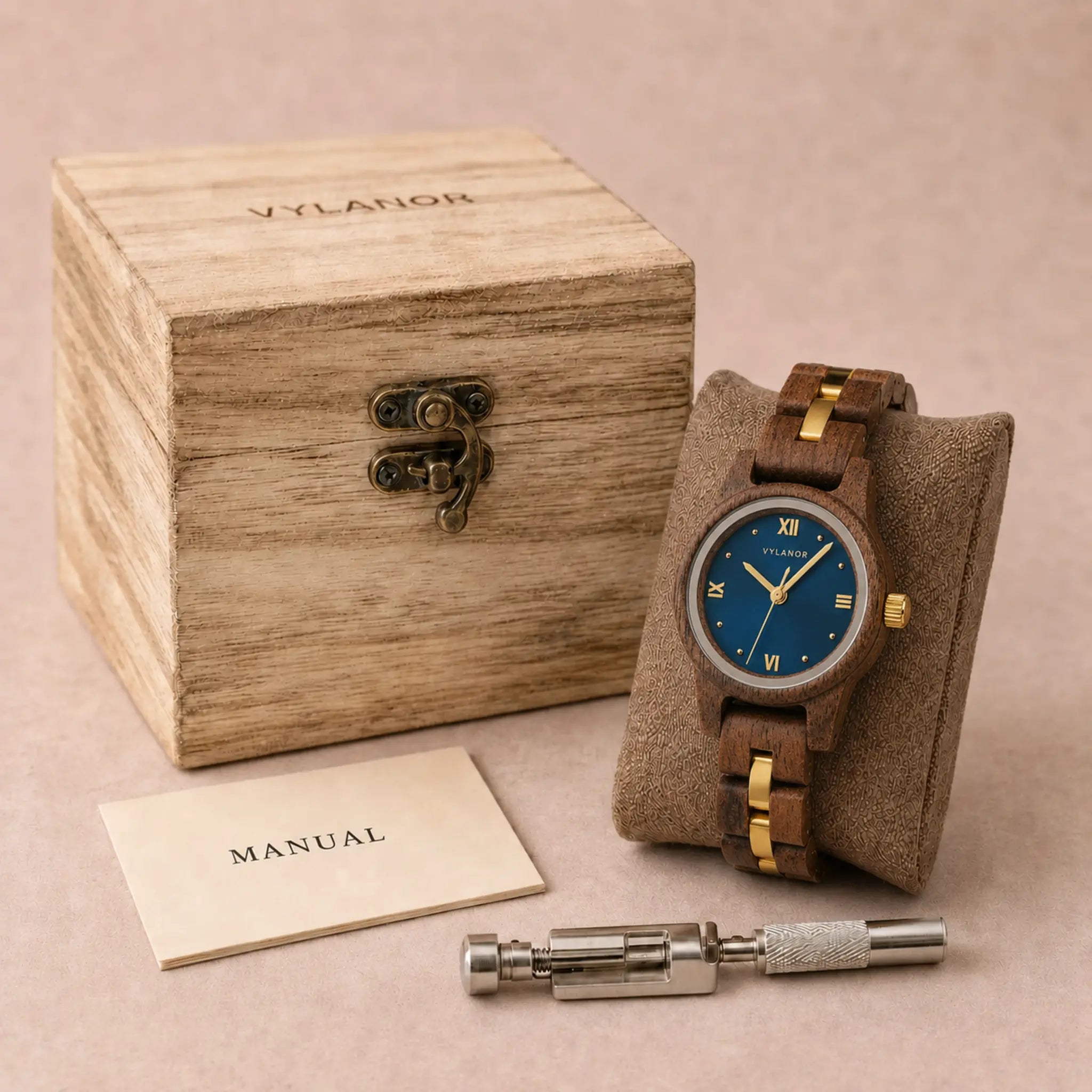 Reloj de madera para mujer Celeste