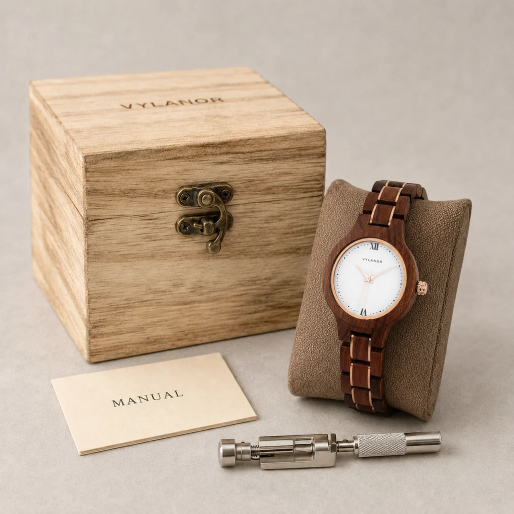 Reloj de madera para mujer Elara