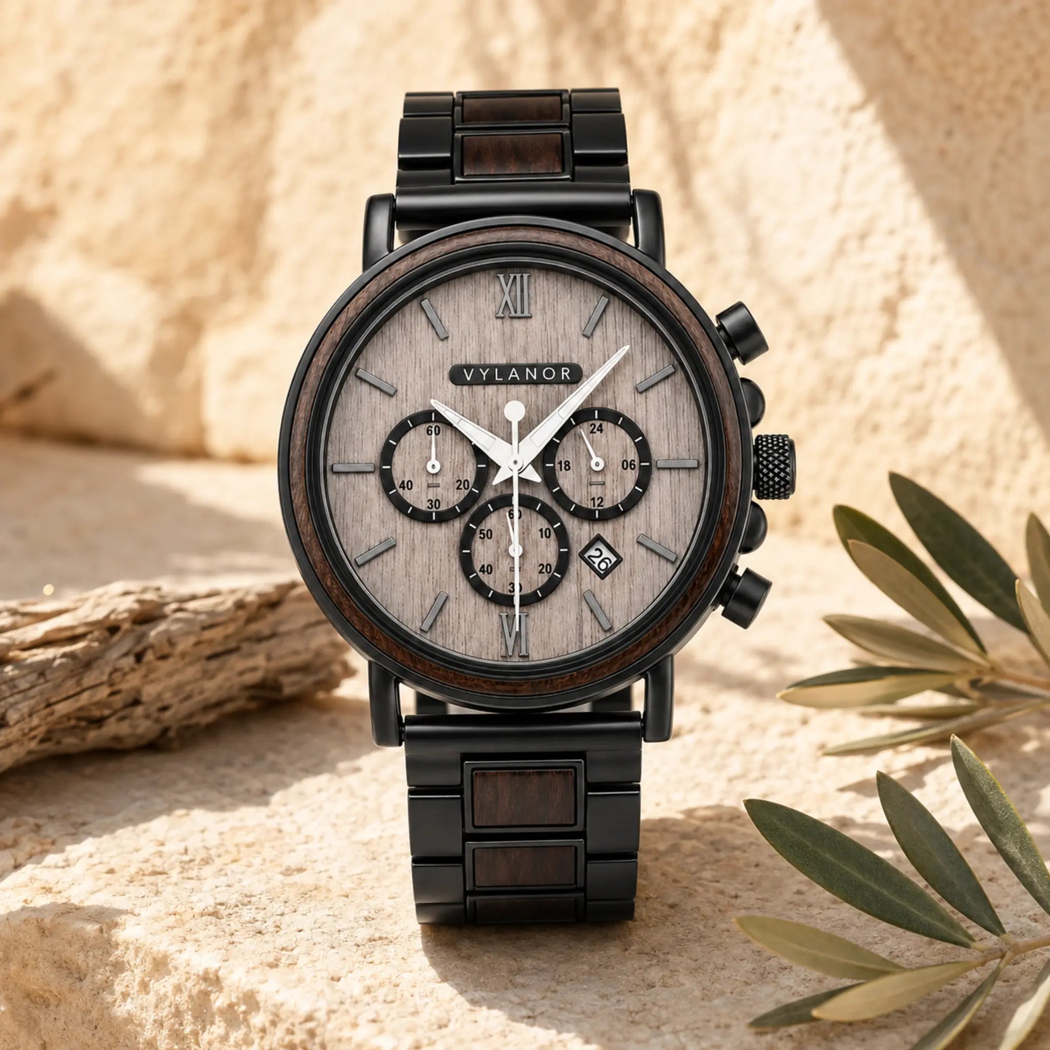 Reloj de madera para hombre Aldor