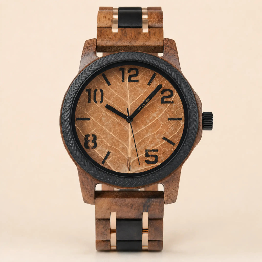 Reloj de madera para hombre Cedro