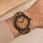 Reloj de madera para hombre Cedro