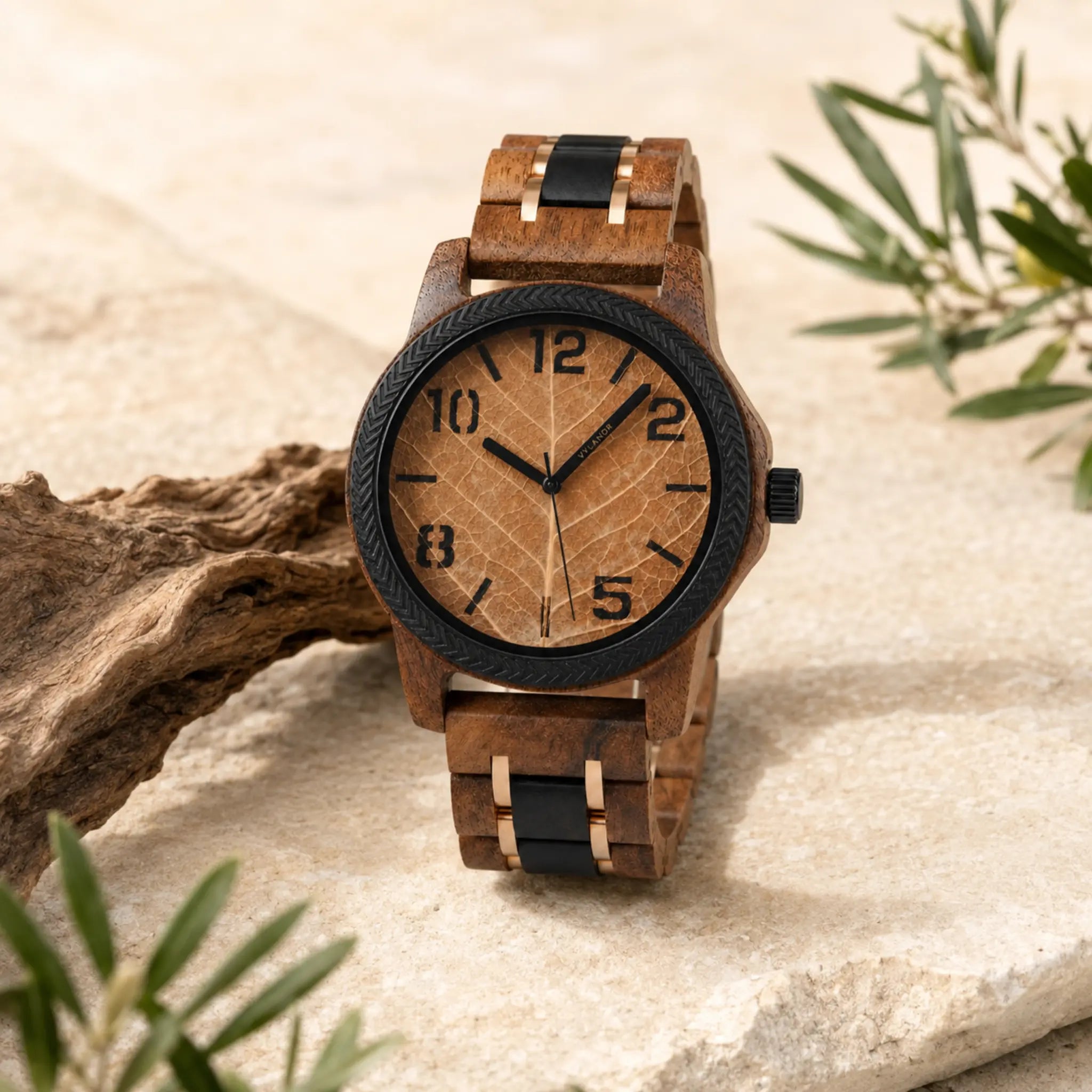 Reloj de madera para hombre Cedro
