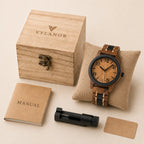 Reloj de madera para hombre Cedro