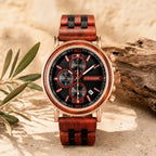 Reloj de madera para hombre Cobre