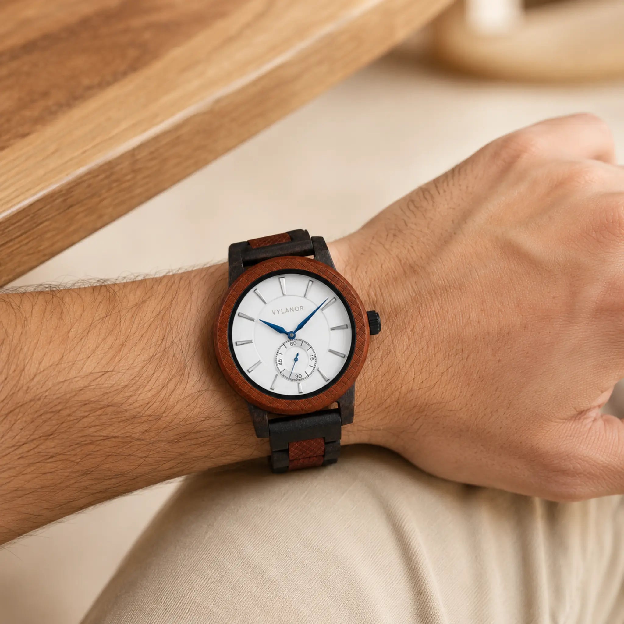 Reloj de madera para hombre Dorian