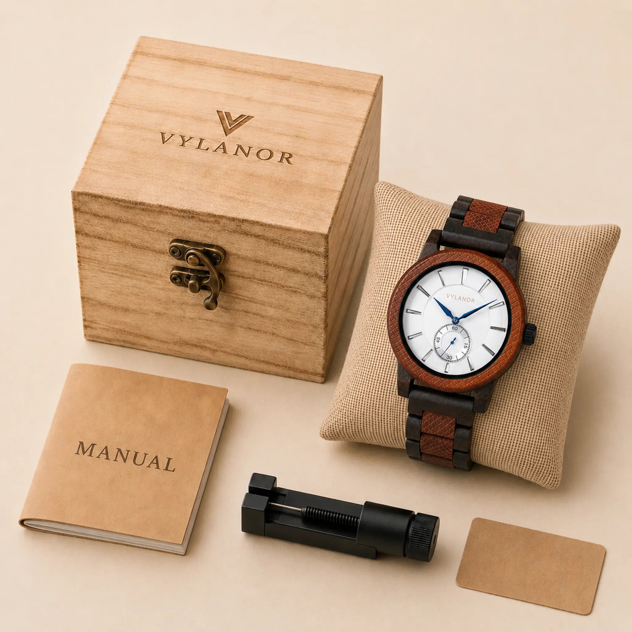 Reloj de madera para hombre Dorian