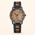 Reloj de madera para hombre Ebano