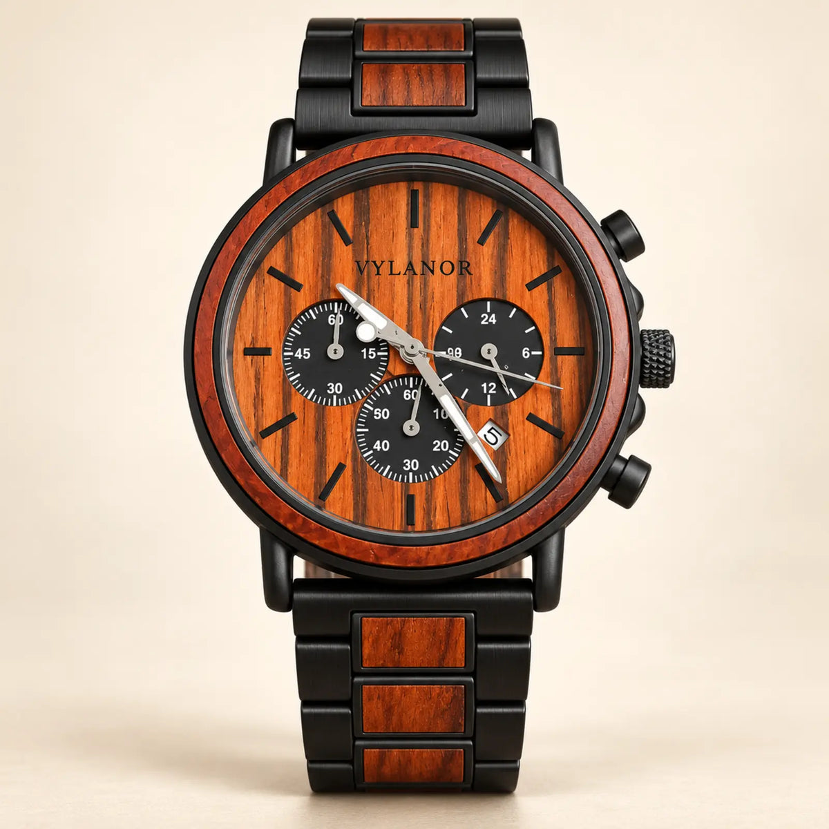 Reloj de madera para hombre Fenix