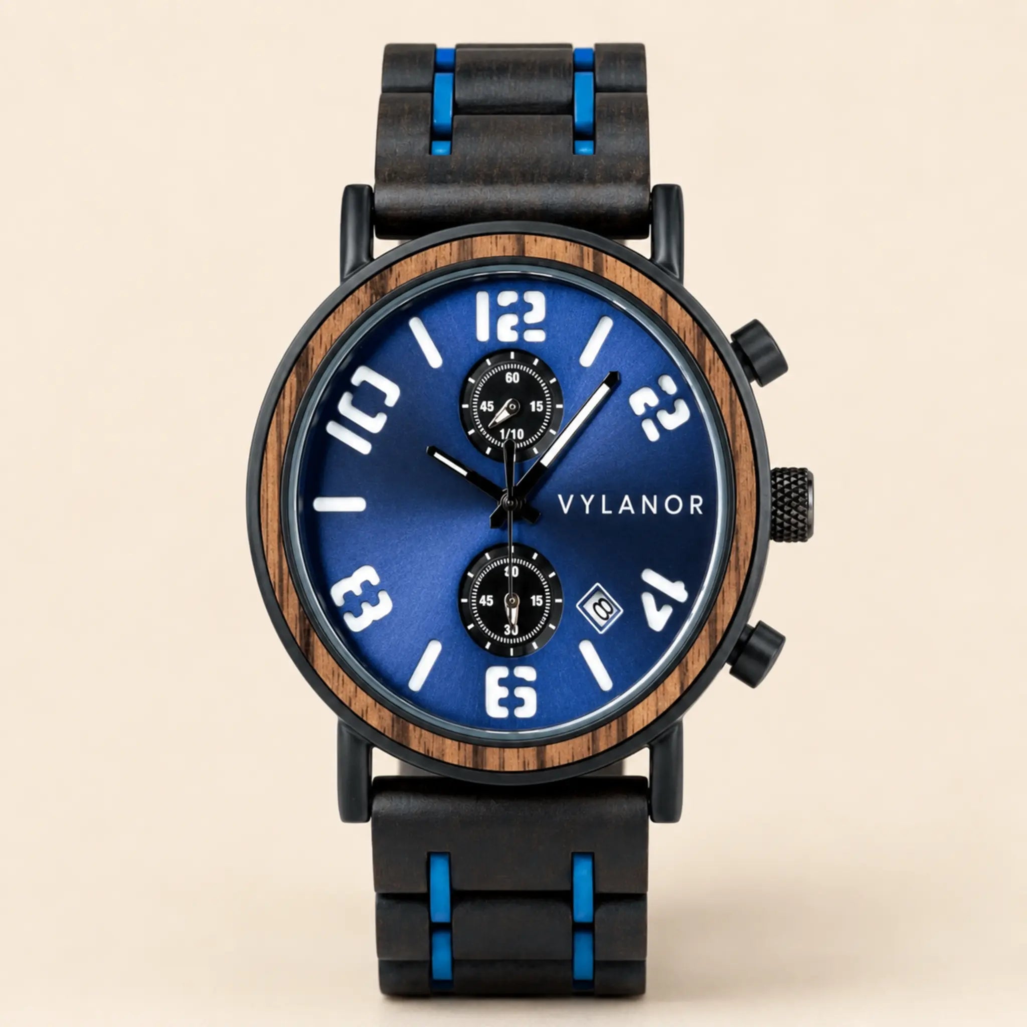 Reloj de madera para hombre Indigo