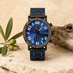 Reloj de madera para hombre Indigo