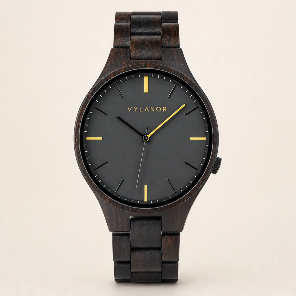 Reloj de madera para hombre Onyx