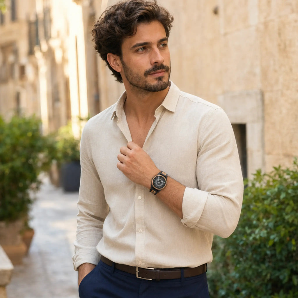 Reloj de madera para hombre Orion
