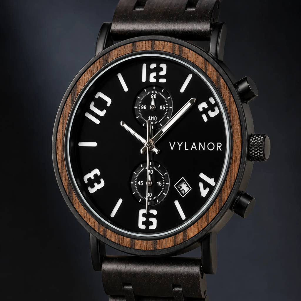 Reloj de madera para hombre Titan