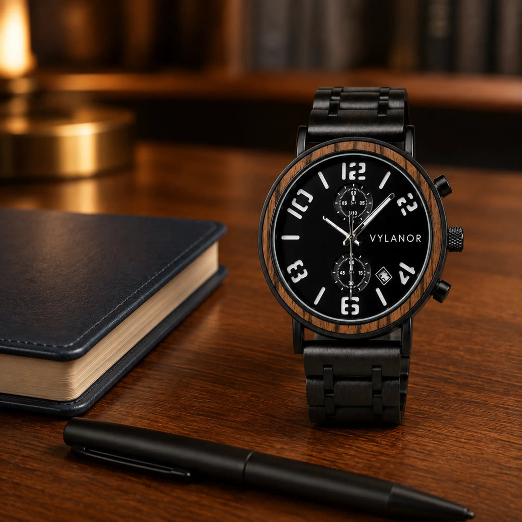 Reloj de madera para hombre Titan