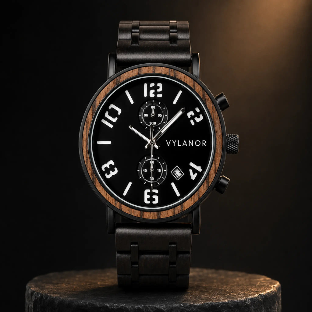 Reloj de madera para hombre Titan
