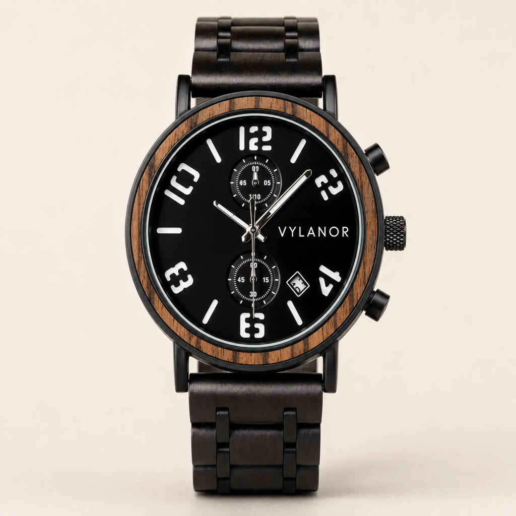Reloj de madera para hombre Titan